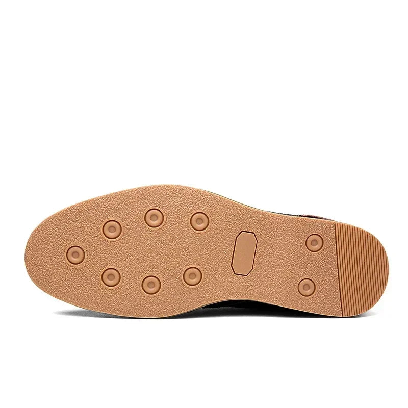 Men’s Genuine Leather Oxford Shoes – Casual Lace-Up Cow Leather (Zapatos Hombre)