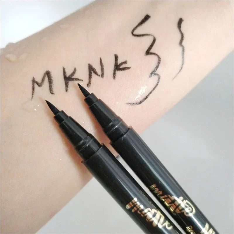 Black Fine Long Lasting Liquid Eyeliner Pen Waterproof Quick-dry Eyeliner Pencil Makeup Smooth Matte Eye Liner Pen No Fading
