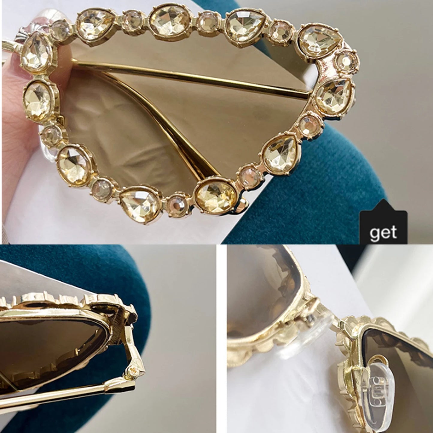2025 Luxury Diamond Cat Eye Sunglasses – Women’s Trendy Party Shades