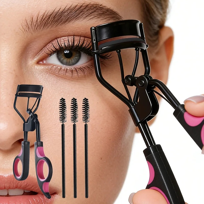 1/4pcs Woman Eyelash Curler with Comb Tweezers for False Eyelashes Cosmetic Clip Lash Curler Lash Lift Beauty