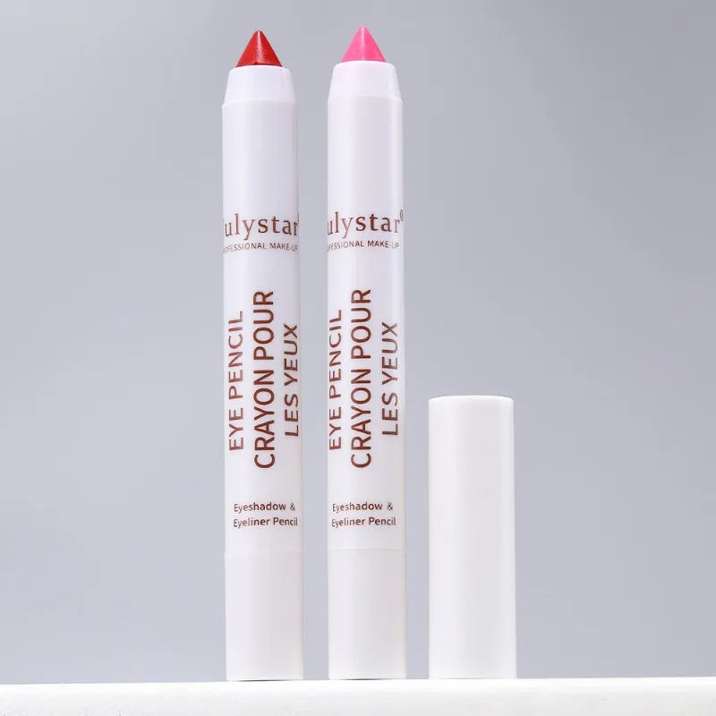 18colors Eyeshadow Stick Matte Shimmer Multi-color Waterproof High Pigmented Eyeshadow Pencil Crayon Makeup Tool Eye Cosmetics