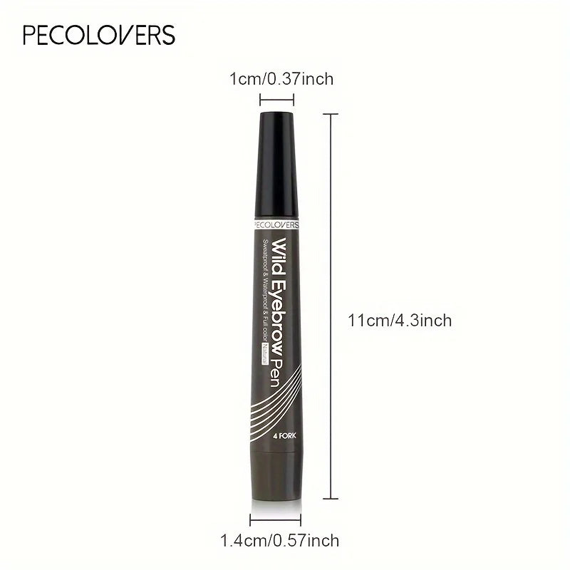 قلم وشم حواجب ضد الماء بأطراف رباعية – 6 ألوان طبيعية | Waterproof 4-Tip Eyebrow Tattoo Pen – 6 Natural Colors