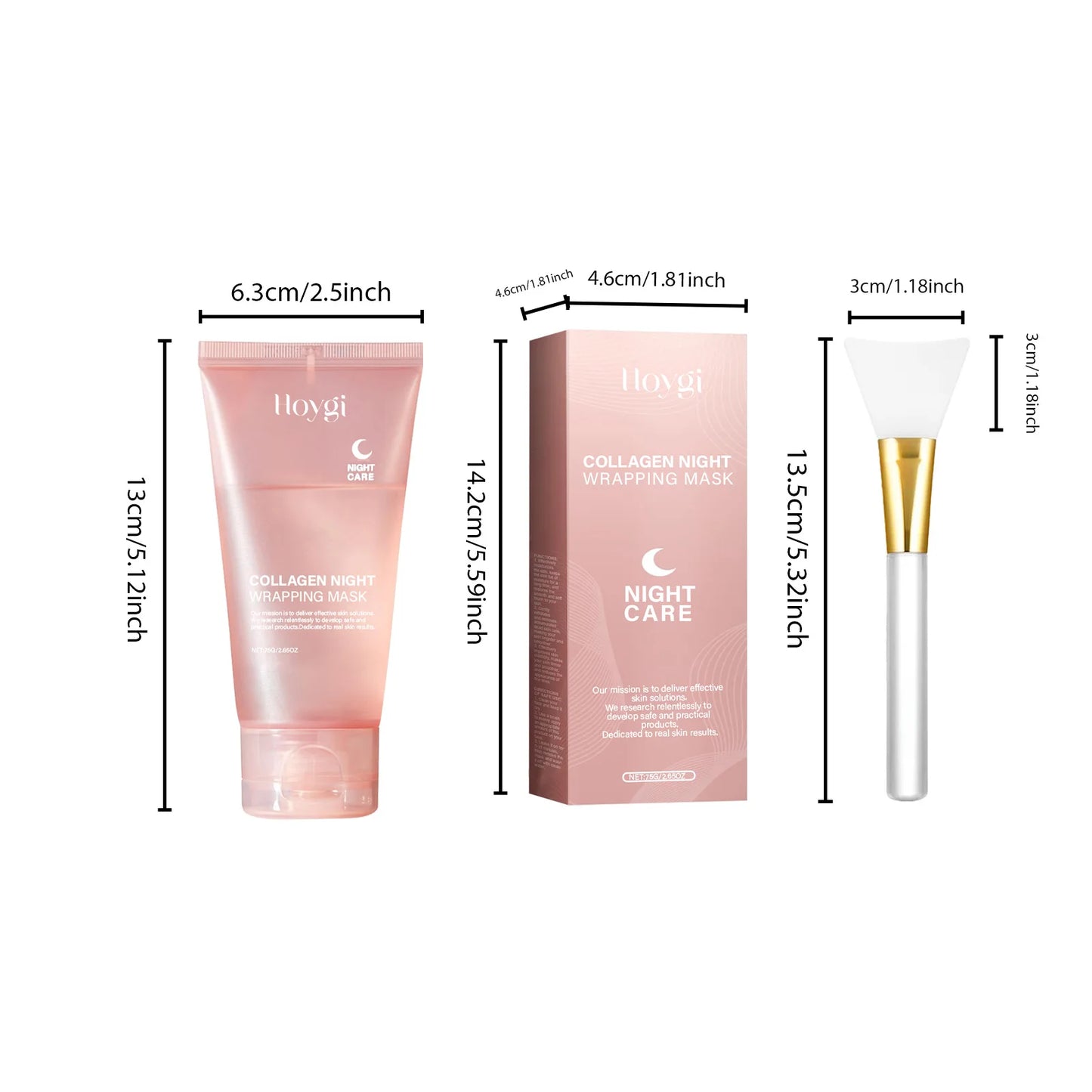 ✨ Hydrolyzed Collagen Overnight Facial Mask – Peel-Off Hydrating & Firming Care 🔷 ماسك ليلي للوجه بالكولاجين المتحلل – مرطب ومشد للبشرة مع تأثير تقشير لطيف