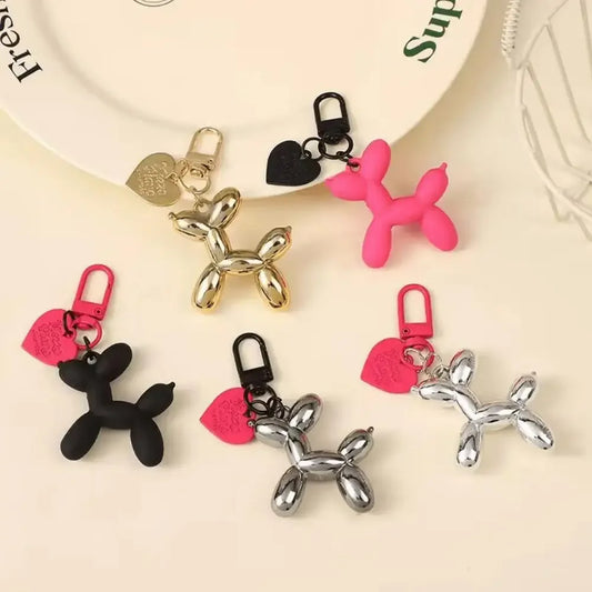 🐶 Y2K Balloon Dog Keychain – Funky Bag & Car Accessory | سلسلة مفاتيح كلب بالون ستايل Y2K – إكسسوار عصري للشنط والمفاتيح
