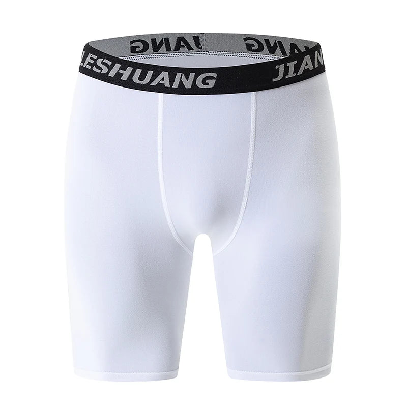 🏀 Men's Plus Size Long Sports Shorts – Elastic Waist Gym/Fitness Underwear (1/5 Pcs) | شورت رياضي رجالي طويل بمقاسات كبيرة – خصر مطاطي – جيم وكرة قدم (قطعة/5 قطع)