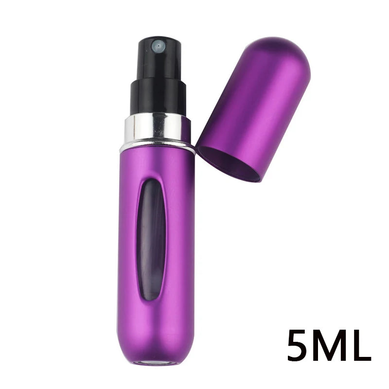 5ml Refillable Travel Perfume Bottle – Bottom Refill Spray Container with Press Head for Cosmetics & Liquids | عبوة عطر قابلة لإعادة التعبئة 5 مل – تعبئة من الأسفل مع بخاخ محمول مثالي للسفر والتجميل