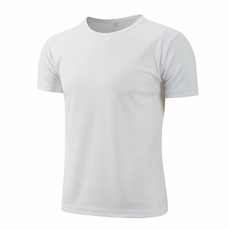 👕 Men's Solid Waffle Short Sleeve Sports Shirt – 1/5-Pack Lightweight Training Tee | تيشيرت رياضي رجالي بكم قصير – خامة وافل مريحة – قطعة أو باقة 5 قطع