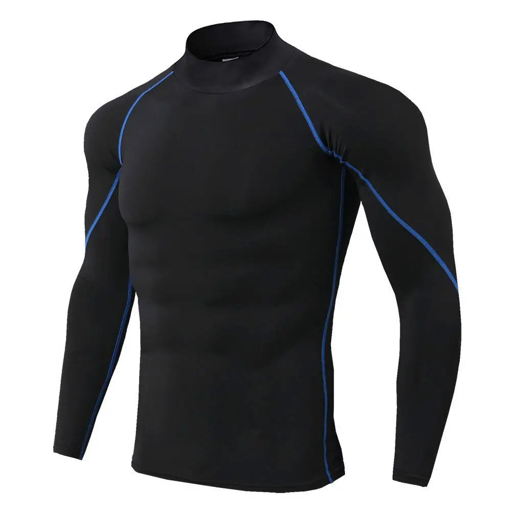 💪 Men’s Long Sleeve Compression Gym Shirt – Quick Dry Fitness Top | تيشيرت رياضي رجالي كم طويل – ضغط للجسم وخامة سريعة الجفاف للتمارين