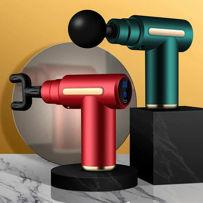 Mini Portable Muscle Massage Gun – Deep Tissue Handheld Percussion Massager for Back, Neck, and Legs | مسدس تدليك عضلات محمول ميني – للتدليك العميق لليد والظهر والرقبة والساقين