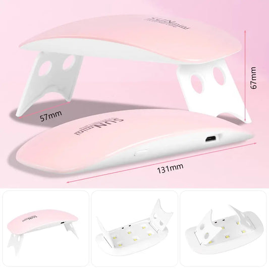 ✨ Foldable 6W UV LED Nail Lamp – Quick-Dry Gel Dryer & Manicure Tool 🔷 جهاز تجفيف الأظافر بالأشعة فوق البنفسجية 6 واط قابل للطي – لتجفيف طلاء الجل بسرعة واحترافية