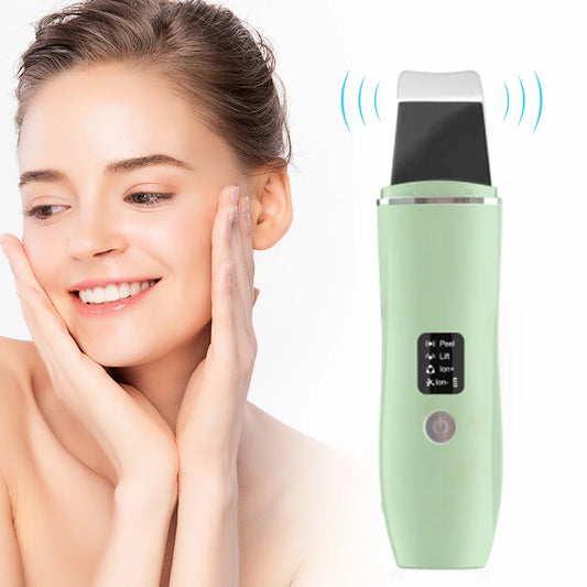 جهاز تنظيف البشرة بالموجات فوق الصوتية – 4 أوضاع لتنقية المسام | Ultrasonic Skin Scrubber – Deep Pore Cleaner (4 Modes)