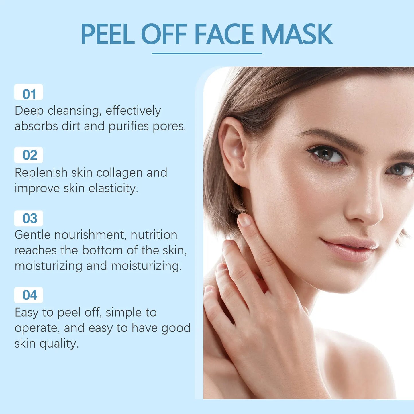 Bamboo Charcoal Peel-Off Mask – Natural Blackhead Remover | قناع الفحم الطبيعي لإزالة الرؤوس السوداء وتنقية البشرة