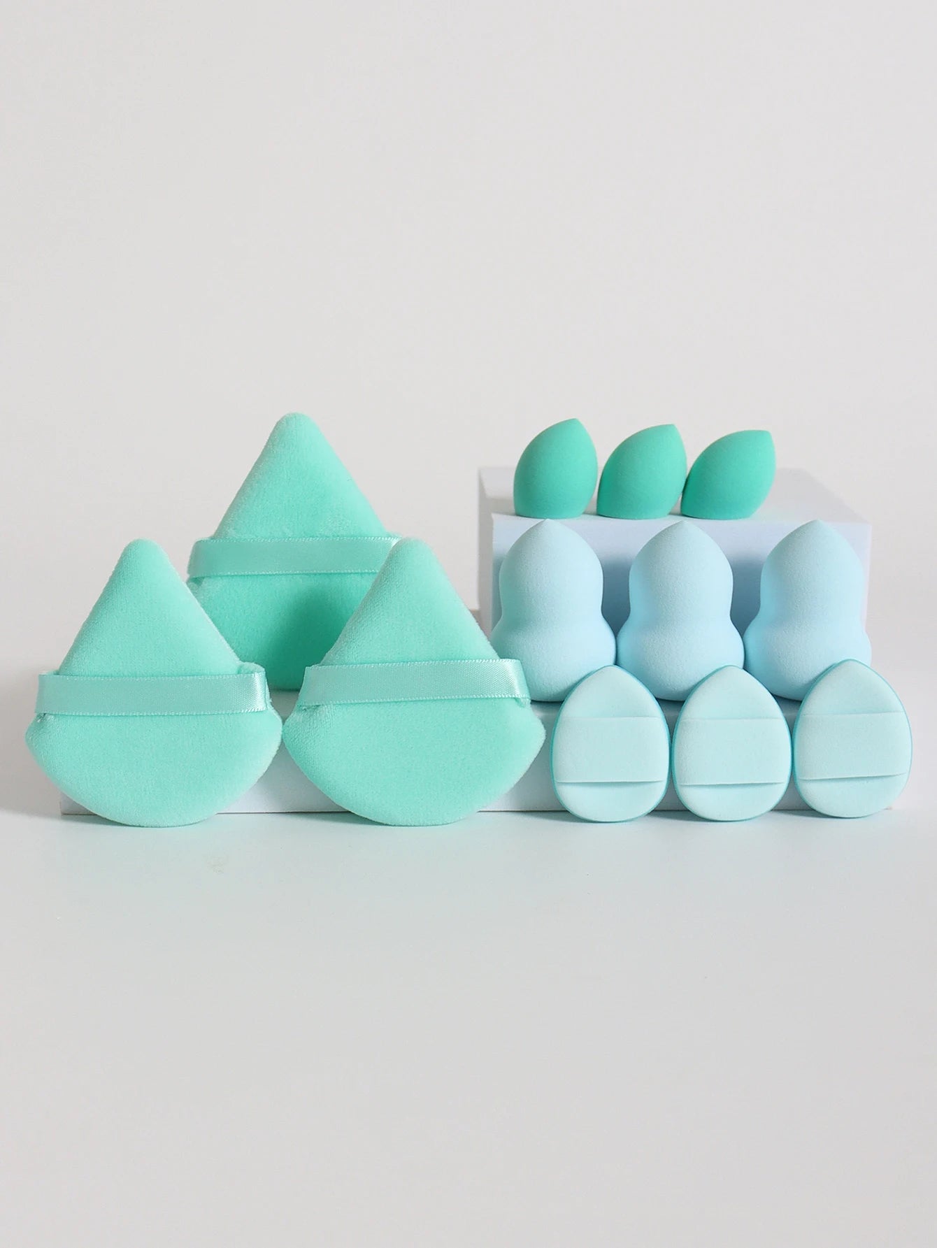 مجموعة إسفنج مكياج شاملة 12 قطعة لجميع الاستخدامات | 12-Piece All-Purpose Makeup Sponge Set