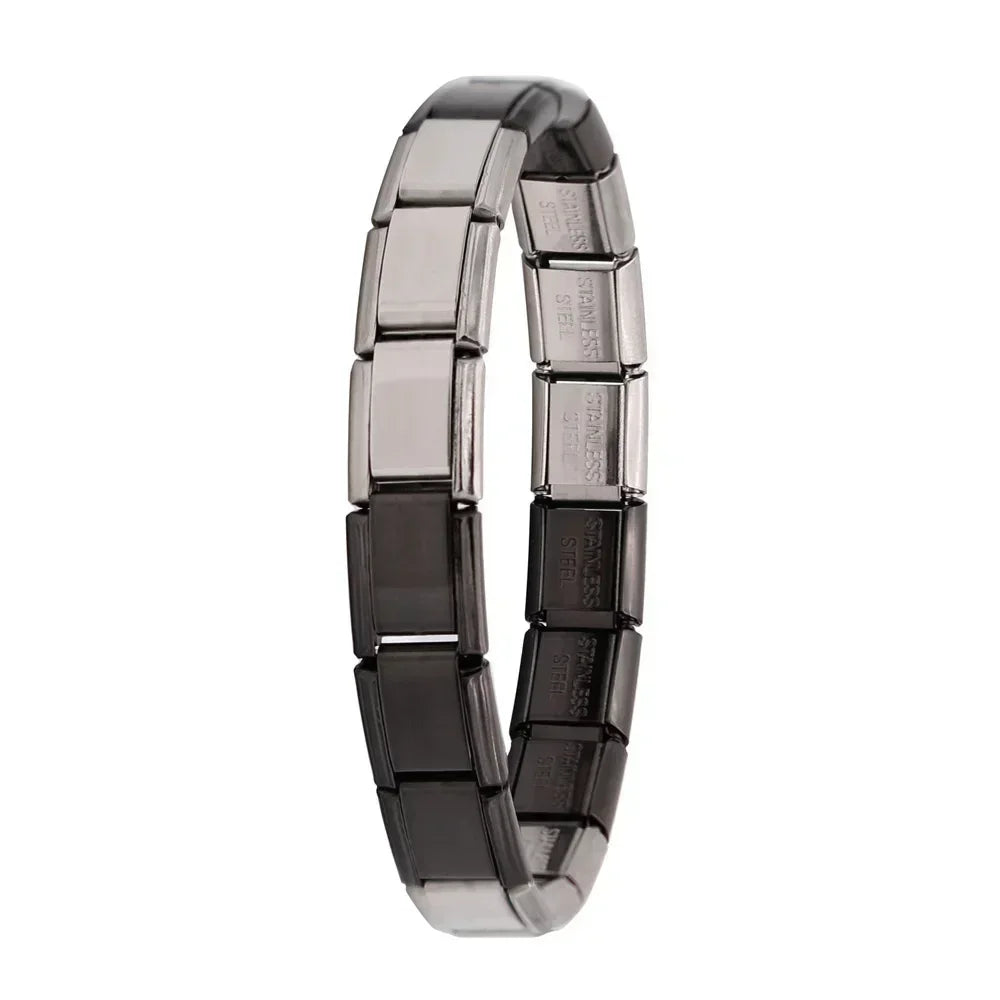 ✨ Hapiship Italian Elastic Charm Bracelet – 9mm Stainless Steel Fashion Bangle 🔷 سوار تشارم مرن إيطالي للنساء من هابي شيب – عرض 9 ملم ستانلس ستيل أنيق