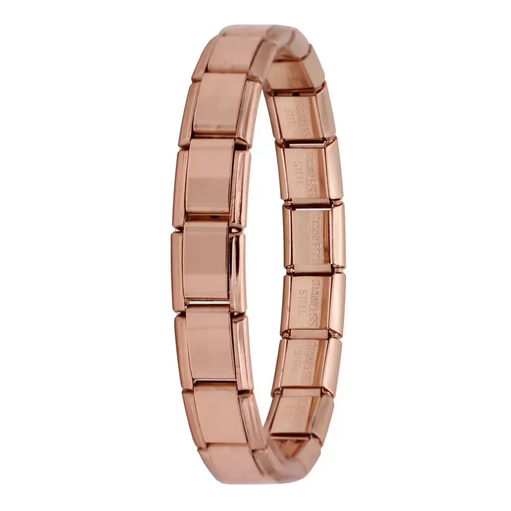 ✨ Hapiship Italian Elastic Charm Bracelet – 9mm Stainless Steel Fashion Bangle 🔷 سوار تشارم مرن إيطالي للنساء من هابي شيب – عرض 9 ملم ستانلس ستيل أنيق