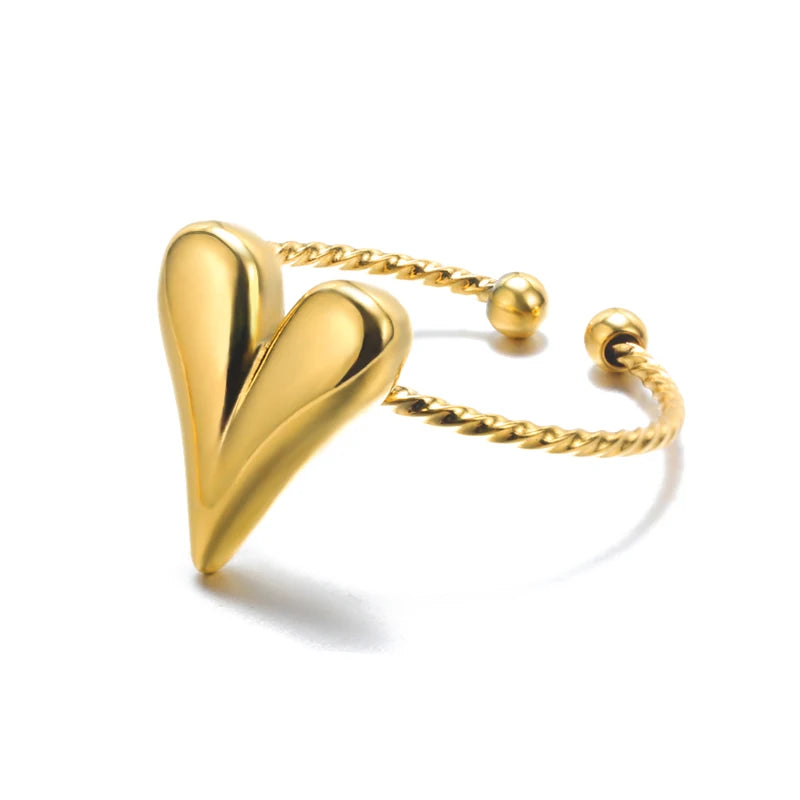 ✨ 316L Stainless Steel Gold Rings – Classic Wedding & Couple Jewelry 🔷 خواتم ستانلس ستيل 316L بلون ذهبي – تصميم فاخر وكلاسيكي للزفاف