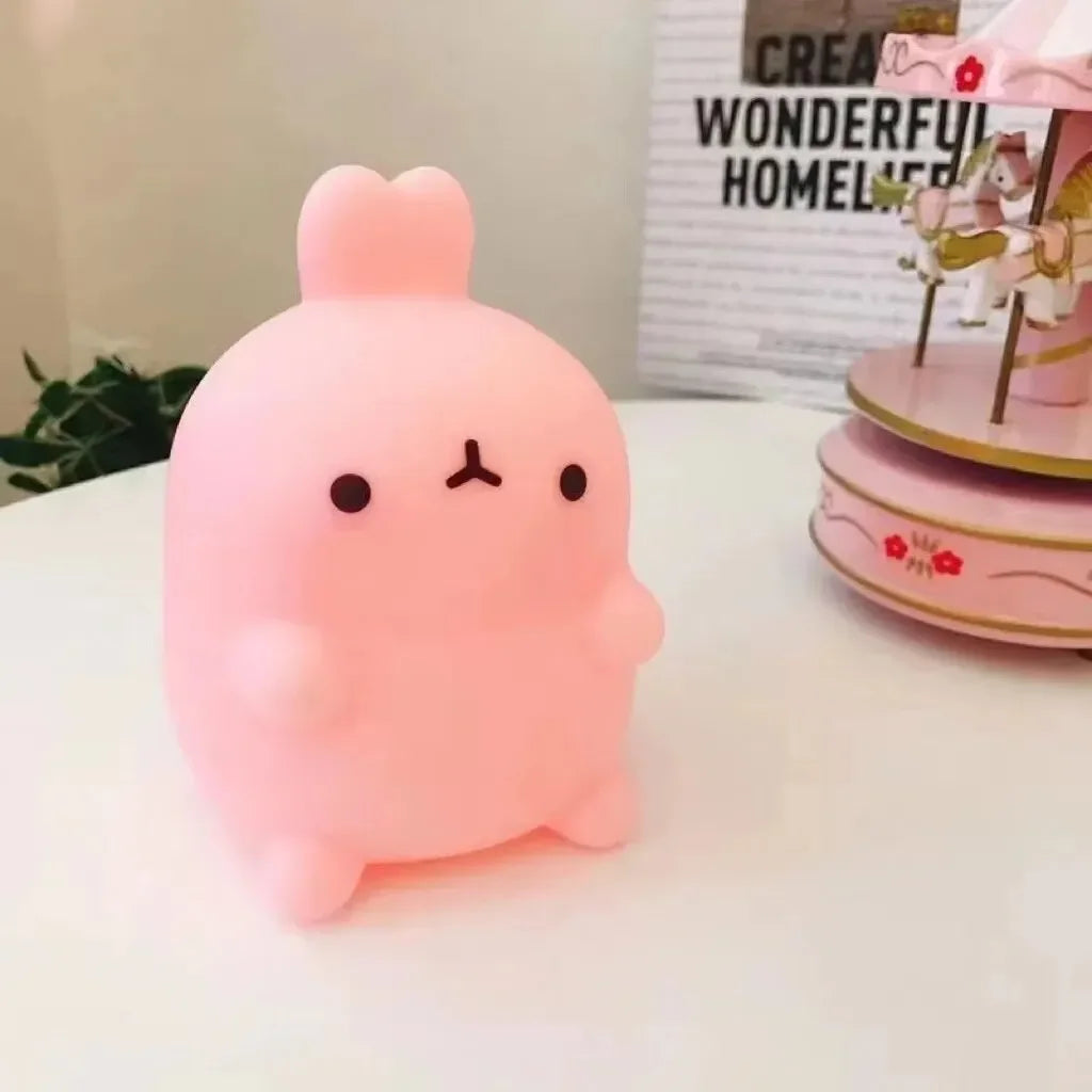 Rabbit LED Night Light – Wireless Bedside Atmosphere Lamp for Bedroom & Floor Decor | مصباح أرنب ليلي LED بدون توصيل – ديكور أنيق ومضيء لطاولة السرير وغرف النوم