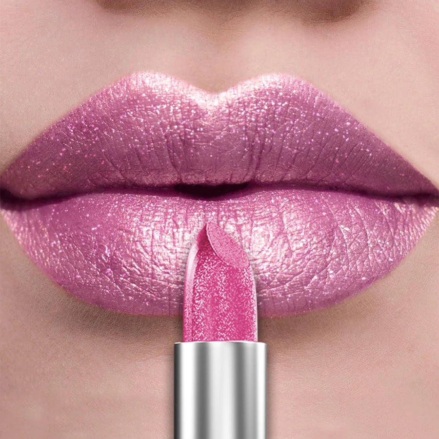 ✨ 21 Colors Metallic Glitter Lipstick – Bold, Shiny & Long-Lasting Matte Tint 🔷 طقم 21 لون من أحمر الشفاه اللامع المعدني – ألوان قوية بلمعة لؤلؤية تدوم طويلًا