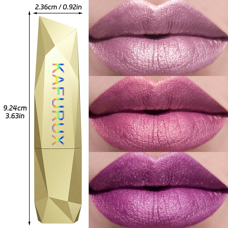 ✨ 21 Colors Metallic Glitter Lipstick – Bold, Shiny & Long-Lasting Matte Tint 🔷 طقم 21 لون من أحمر الشفاه اللامع المعدني – ألوان قوية بلمعة لؤلؤية تدوم طويلًا