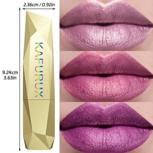 ✨ 21 Colors Metallic Glitter Lipstick – Bold, Shiny & Long-Lasting Matte Tint 🔷 طقم 21 لون من أحمر الشفاه اللامع المعدني – ألوان قوية بلمعة لؤلؤية تدوم طويلًا