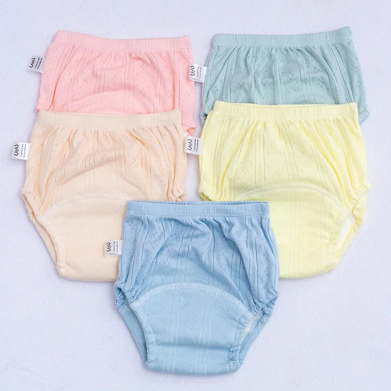 🩲 Reusable Baby Training Pants – Solid Color Washable Diaper Shorts for Boys & Girls | شورت تدريب أطفال قابل للغسل – حفاض قماشي بلون سادة للبنات والأولاد
