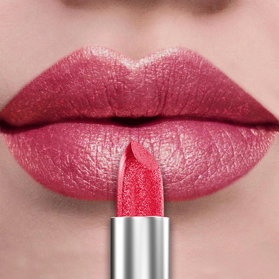 ✨ 21 Colors Metallic Glitter Lipstick – Bold, Shiny & Long-Lasting Matte Tint 🔷 طقم 21 لون من أحمر الشفاه اللامع المعدني – ألوان قوية بلمعة لؤلؤية تدوم طويلًا