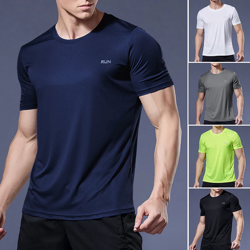 🇧🇷 Men's Quick Dry Oversized Gym T-Shirt – Summer Sports & Fitness Jersey | تيشيرت رياضي رجالي صيفي واسع – خامة تجف سريعًا للجيم والجري مستوحى من تيشيرتات البرازيل