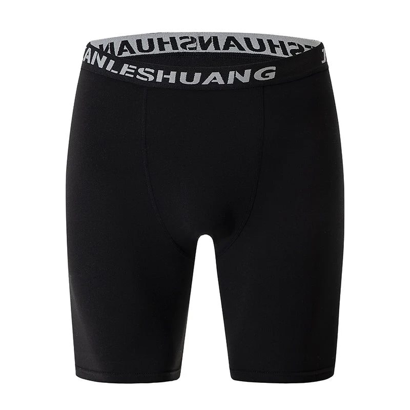 🏀 Men's Plus Size Long Sports Shorts – Elastic Waist Gym/Fitness Underwear (1/5 Pcs) | شورت رياضي رجالي طويل بمقاسات كبيرة – خصر مطاطي – جيم وكرة قدم (قطعة/5 قطع)