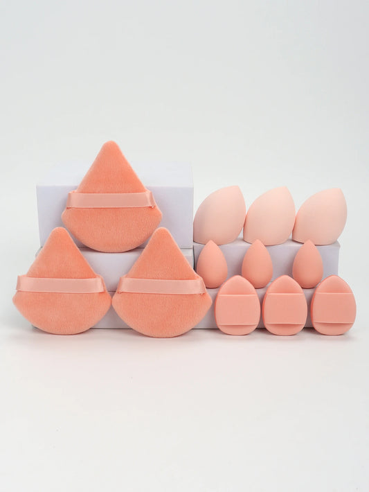 مجموعة إسفنج مكياج شاملة 12 قطعة لجميع الاستخدامات | 12-Piece All-Purpose Makeup Sponge Set