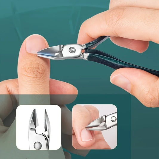 Professional 7/10/12/18-Piece Stainless Steel Nail Care Kit – Manicure & Pedicure Travel Set with Case | طقم عناية بالأظافر احترافي 7/10/12/18 قطعة من الستانلس ستيل – مانيكير وباديكير مع حقيبة سفر