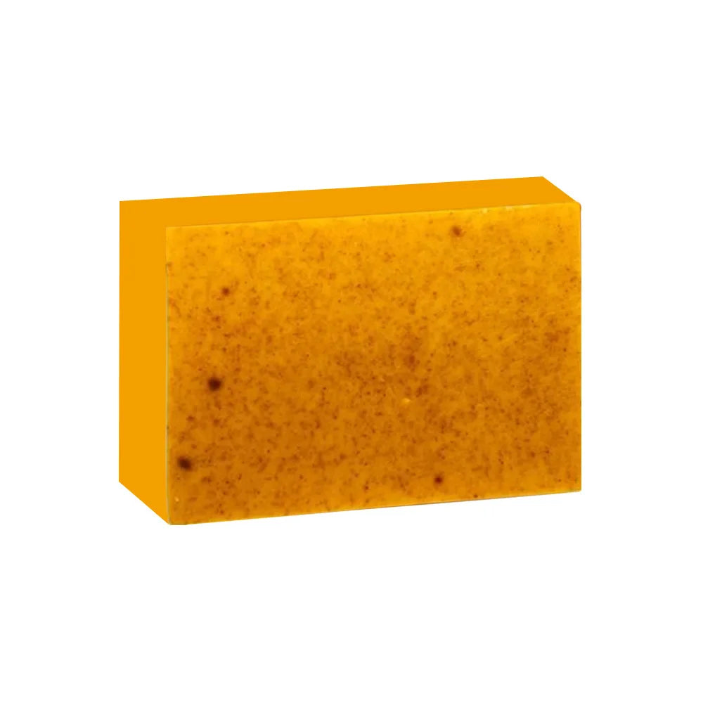 ✨ 100g Turmeric Handmade Soap – Lemon & Kojic Acid Facial & Body Bar 🔷 صابونة طبيعية يدوية 100 غرام بالكركم والليمون وحمض الكوجيك – للوجه والجسم
