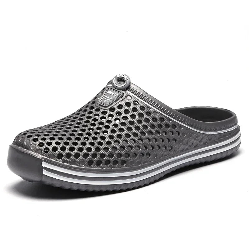 YRZL Men’s Lightweight Summer Clogs – EVA Breathable Slip-On Sandals for Beach, Garden & Home | صنادل صيفية رجالية خفيفة من YRZL – مخرمة وخفيفة للبحر والحديقة والمنزل
