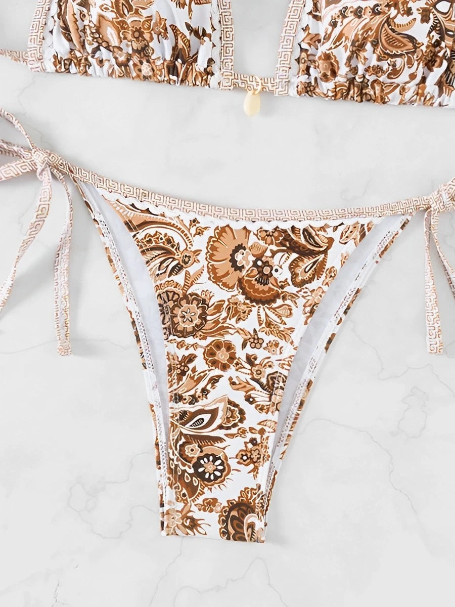 👙 2025 Classic Halter String Bikini Set – Minimalist Summer Swimwear | بكيني مثلث كلاسيكي نسائي 2025 – حمالات رفيعة وتصميم بسيط لصيف جذّاب