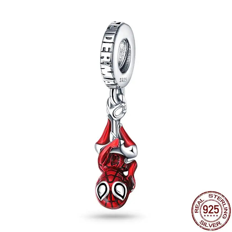 925 Sterling Silver Disney Bead Charm – Mickey, Minnie & Stitch DIY Bracelet Accessory | خرزة فضية أصلية 925 بتصميم ديزني – ميكي، ميني، وستيتش لسوار DIY نسائي أنيق