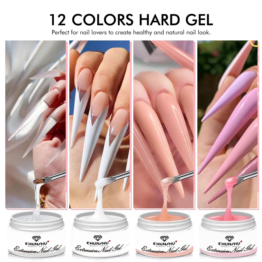 ✨ 30ML Milky White Hard Builder Gel – Self-Leveling Nail Extension Gel 🔷 جل بناء أظافر صلب بلون أبيض حليبي – 30 مل، للتمديد والتقوية بتقنية التسوية الذاتية