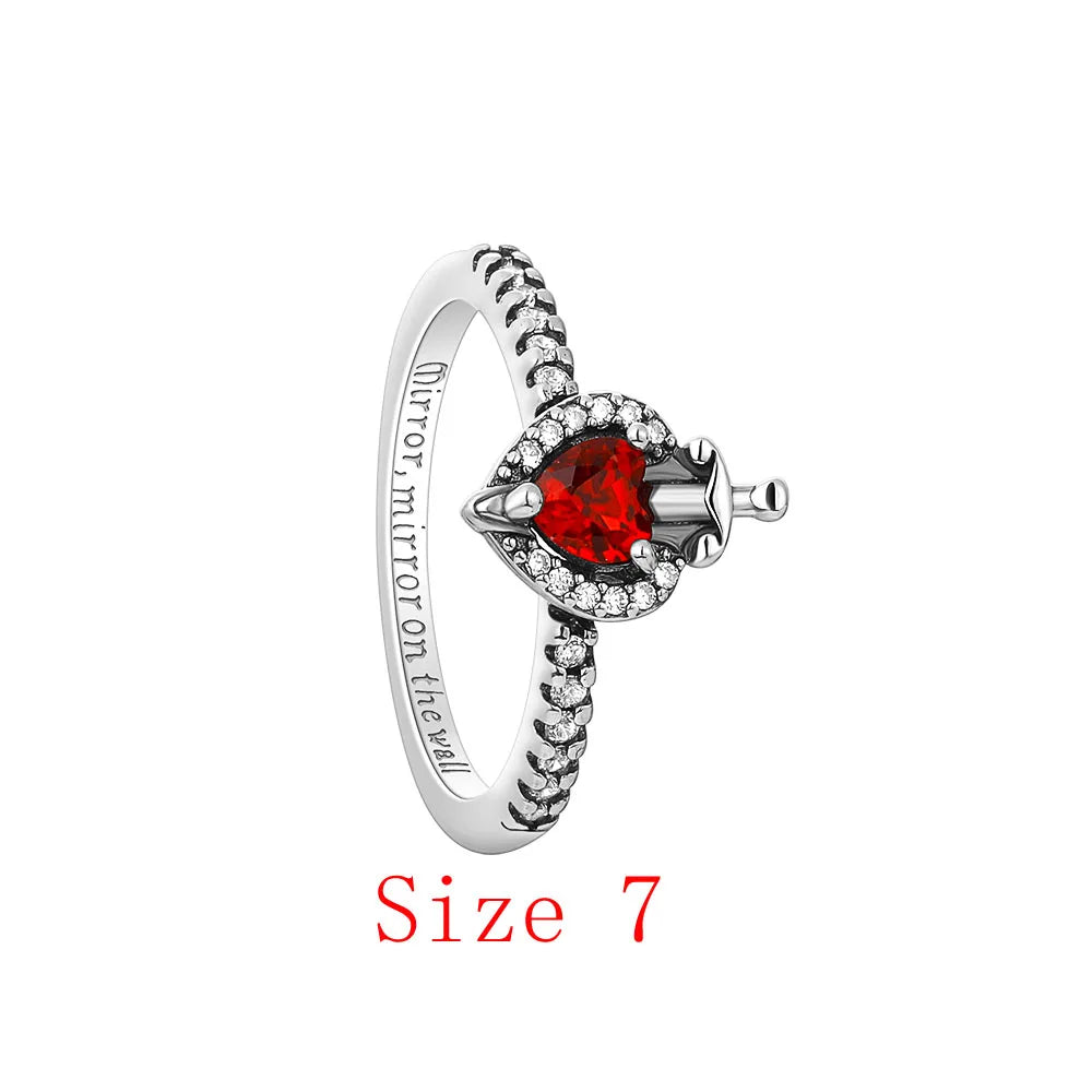 Valentine's Day Red Christmas Apple Gift  Dangle Charms Beads 925 Sterling Silver  Fit Original Heart Bracelet Women Jewelry