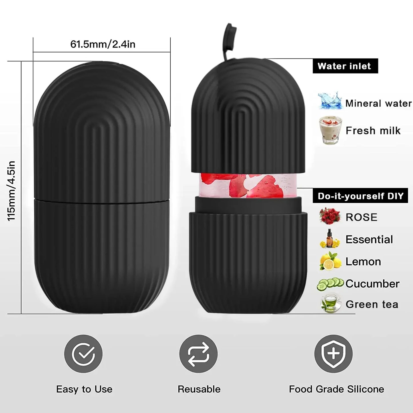 Ice Facial Roller – Reusable Silicone Face Ice Mold | رولر ثلج للوجه – قالب سيليكون قابل لإعادة الاستخدام