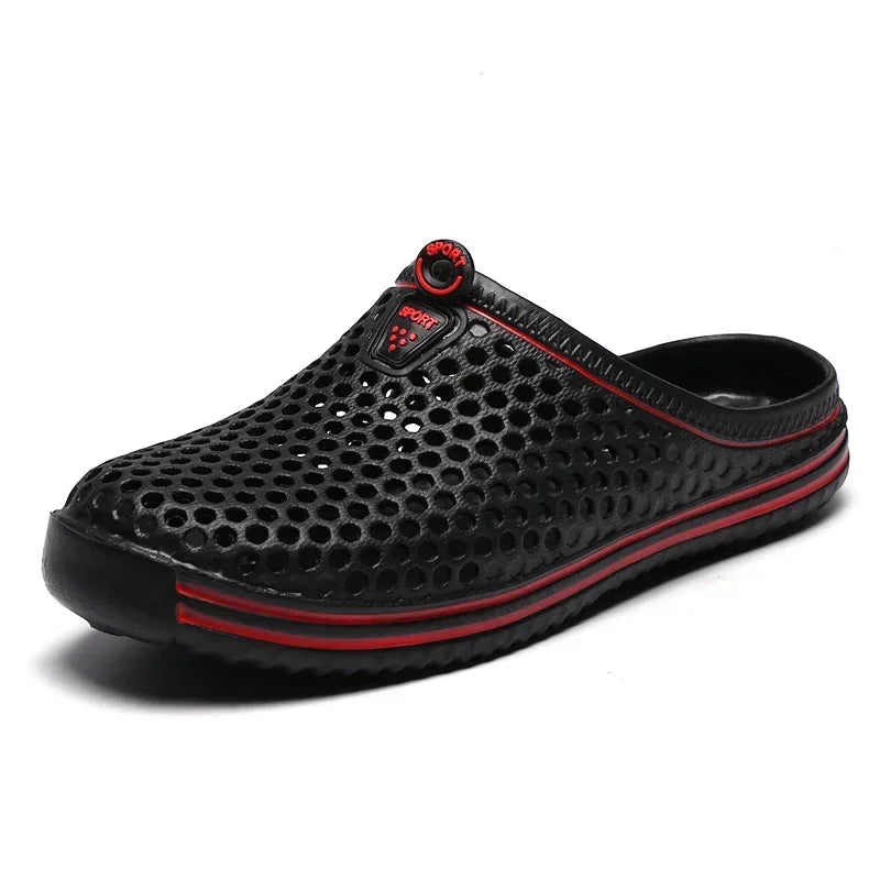 YRZL Men’s Lightweight Summer Clogs – EVA Breathable Slip-On Sandals for Beach, Garden & Home | صنادل صيفية رجالية خفيفة من YRZL – مخرمة وخفيفة للبحر والحديقة والمنزل