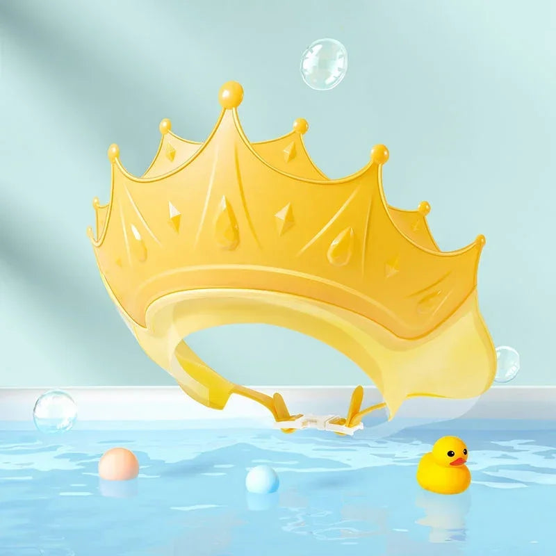 🛁 Adjustable Silicone Shampoo Cap – Baby & Kids Bath Visor with Ear Protection | قبعة شامبو سيليكون قابلة للتعديل – لحماية العينين والأذنين أثناء استحمام الأطفال