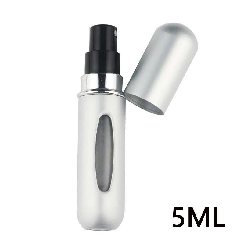 5ml Refillable Travel Perfume Bottle – Bottom Refill Spray Container with Press Head for Cosmetics & Liquids | عبوة عطر قابلة لإعادة التعبئة 5 مل – تعبئة من الأسفل مع بخاخ محمول مثالي للسفر والتجميل