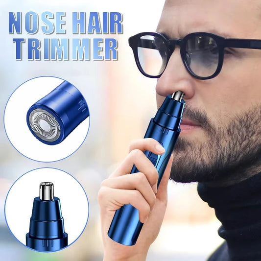 Powerful Electric Nose & Ear Hair Trimmer – High Torque Motor, Low Noise for Men & Women | ماكينة تشذيب شعر الأنف والأذن الكهربائية – محرك قوي وصوت منخفض للرجال والنساء