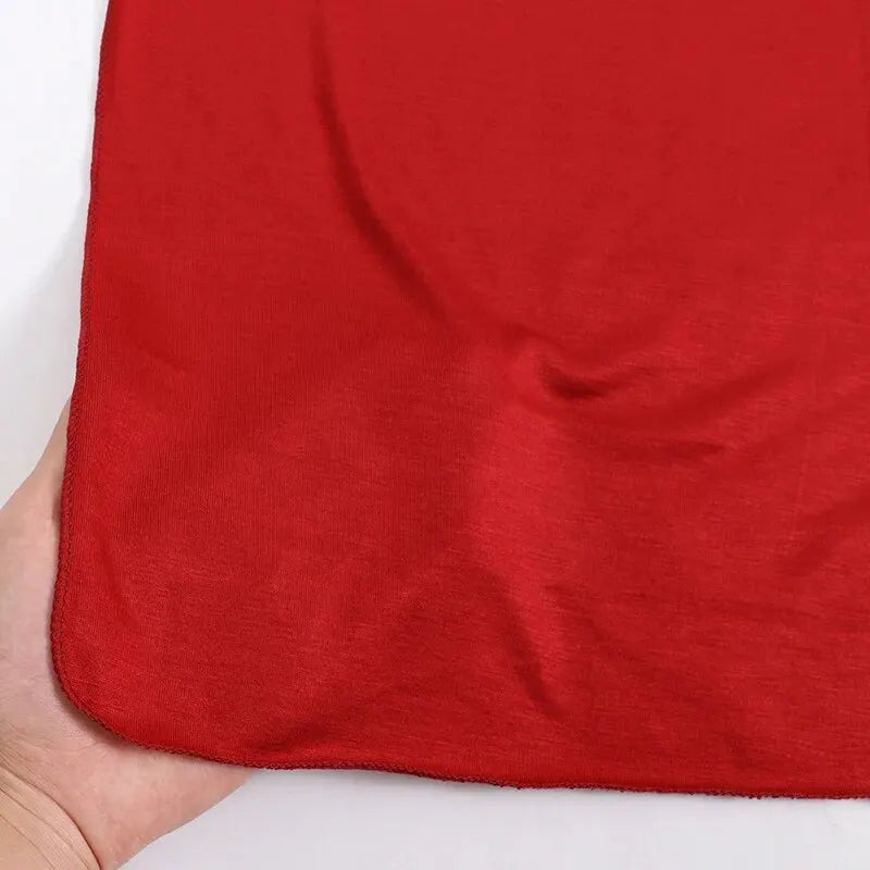 🌙 Modal Cotton Jersey Hijab Scarf 🧣 – Soft Plain Long Head Wrap for Women (170x60cm) | حجاب شيفون قطني ناعم – شال طويل سادة بربطة مرنة للنساء (170×60 سم)
