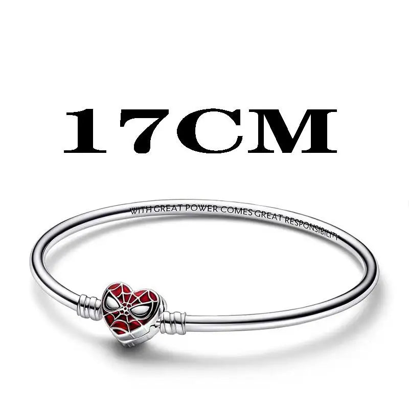 925 Sterling Silver Disney Bead Charm – Mickey, Minnie & Stitch DIY Bracelet Accessory | خرزة فضية أصلية 925 بتصميم ديزني – ميكي، ميني، وستيتش لسوار DIY نسائي أنيق