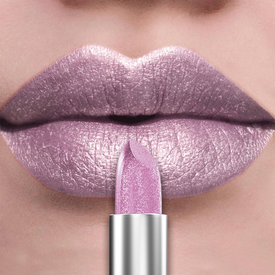 ✨ 21 Colors Metallic Glitter Lipstick – Bold, Shiny & Long-Lasting Matte Tint 🔷 طقم 21 لون من أحمر الشفاه اللامع المعدني – ألوان قوية بلمعة لؤلؤية تدوم طويلًا