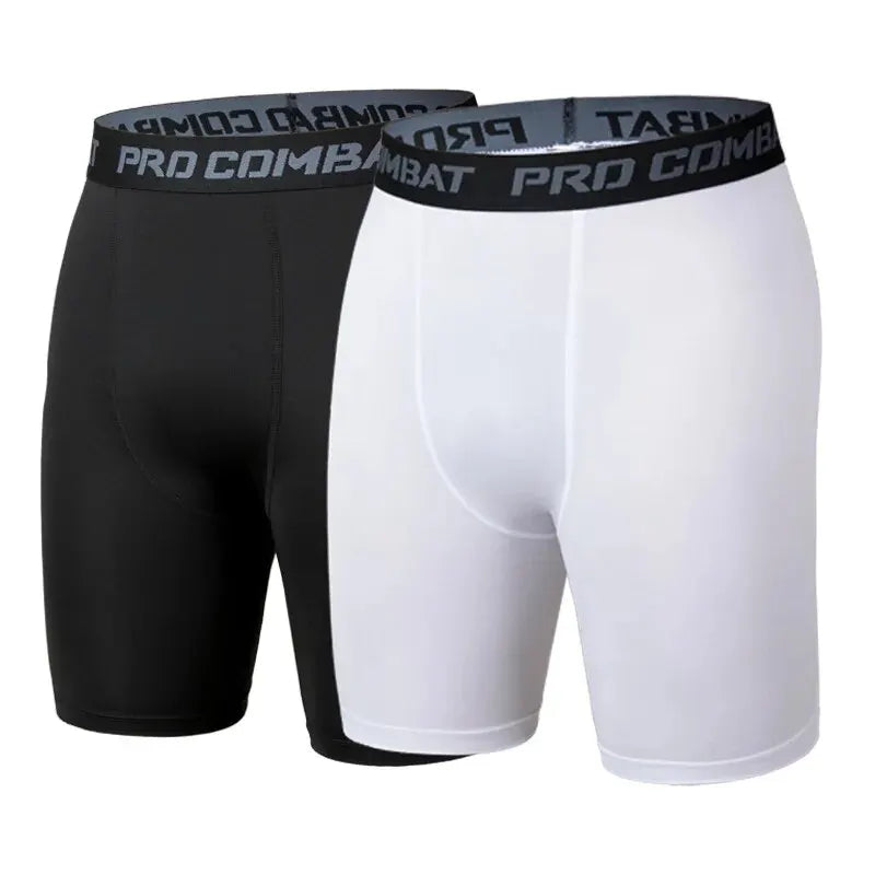 🏀 Men's Plus Size Long Sports Shorts – Elastic Waist Gym/Fitness Underwear (1/5 Pcs) | شورت رياضي رجالي طويل بمقاسات كبيرة – خصر مطاطي – جيم وكرة قدم (قطعة/5 قطع)