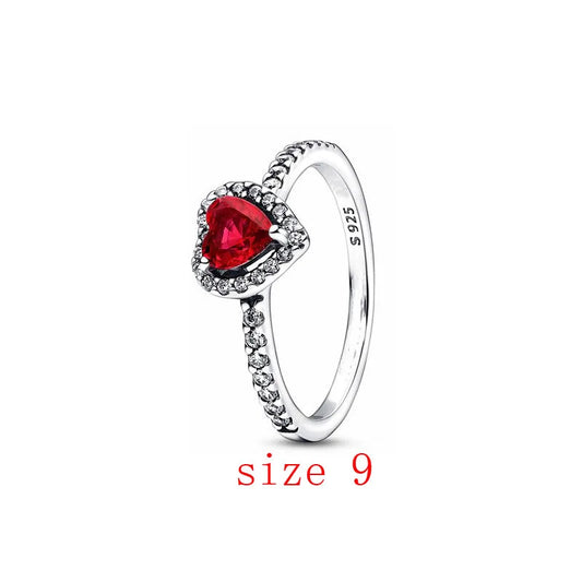 Valentine's Day Red Christmas Apple Gift  Dangle Charms Beads 925 Sterling Silver  Fit Original Heart Bracelet Women Jewelry