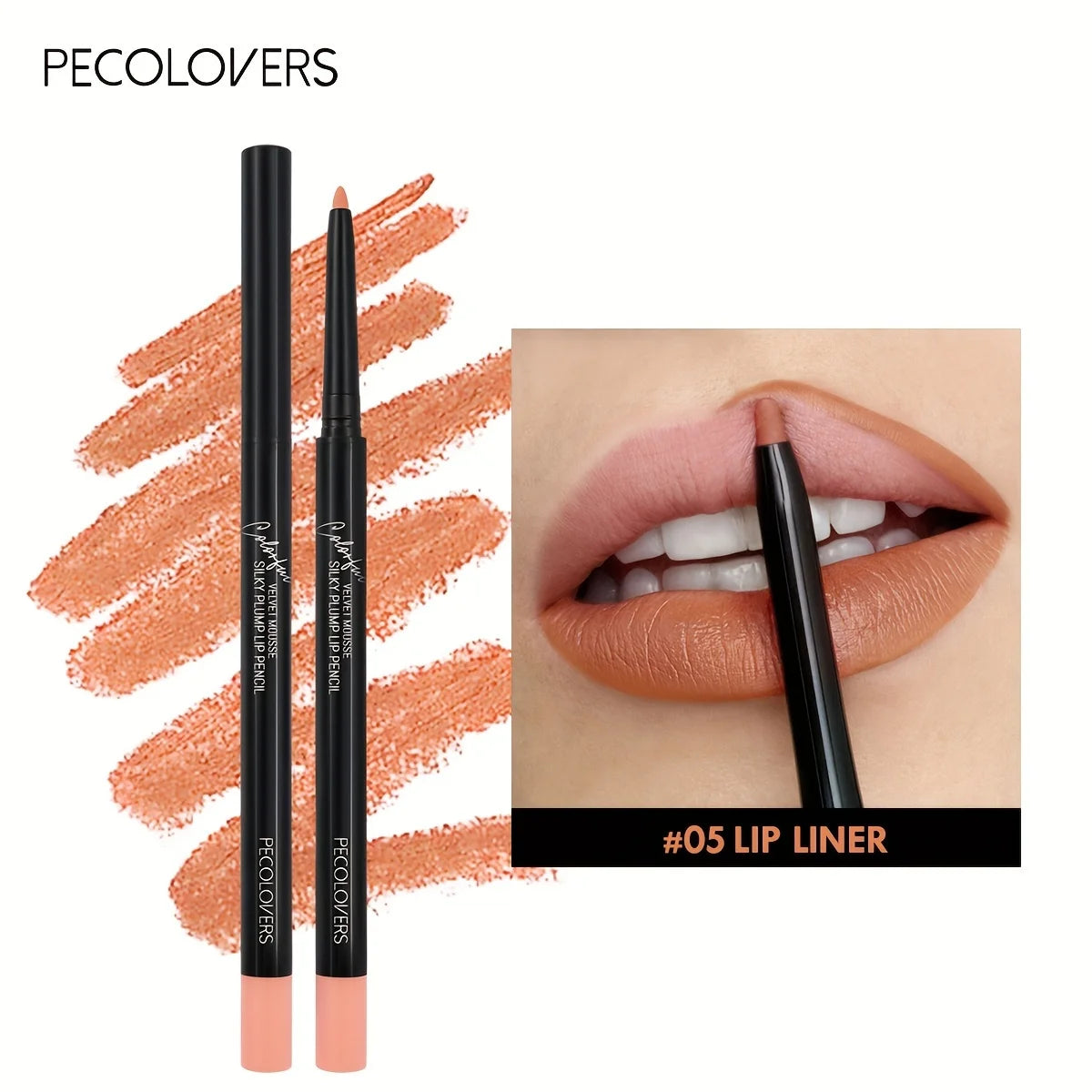 Waterproof Matte Lipliner Pencil – Long-Lasting 12-Color Lip Contour & Tint Stick | قلم تحديد شفاه مطفي مقاوم للماء – 12 لونًا لتحديد وتلوين الشفاه بثبات عالي