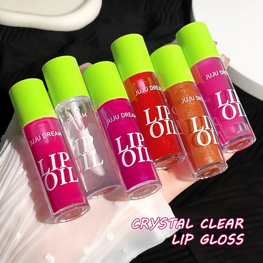Mirror Shine Water Gloss – Long-Lasting, Moisturizing Transparent Lip Plumper | قلوس شفاه لامع بتأثير الزجاج – مرطّب، يدوم طويلًا، شفاف ويمنح الشفاه امتلاء طبيعي
