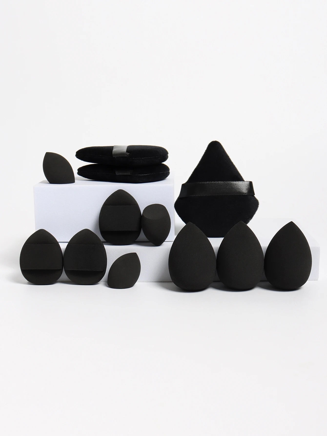 مجموعة إسفنج مكياج شاملة 12 قطعة لجميع الاستخدامات | 12-Piece All-Purpose Makeup Sponge Set