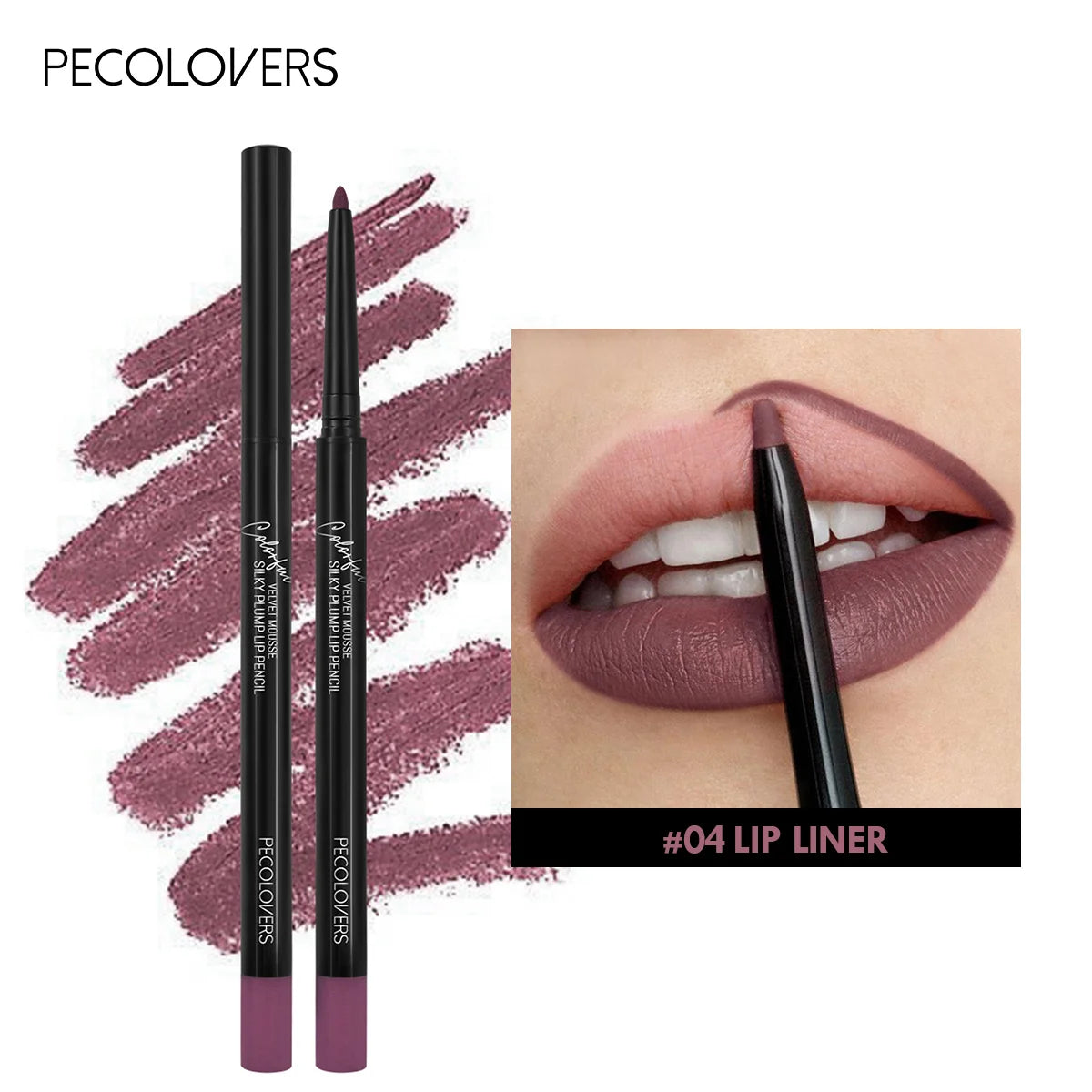 Waterproof Matte Lipliner Pencil – Long-Lasting 12-Color Lip Contour & Tint Stick | قلم تحديد شفاه مطفي مقاوم للماء – 12 لونًا لتحديد وتلوين الشفاه بثبات عالي